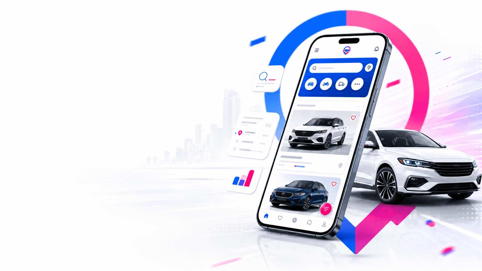 GaadiMarket mobile app preview